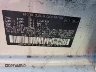 2017 Subaru Impreza Special Sports z VIN 4S3GKAL62H1626492, wystawiony jako Copart lot #58062355 z przebiegiem 130 314 mil mil oraz Szkoda całkowita • Salvage title. Historia ofert i sprzedaży dostępna na DreamBid. Obrazek 12.