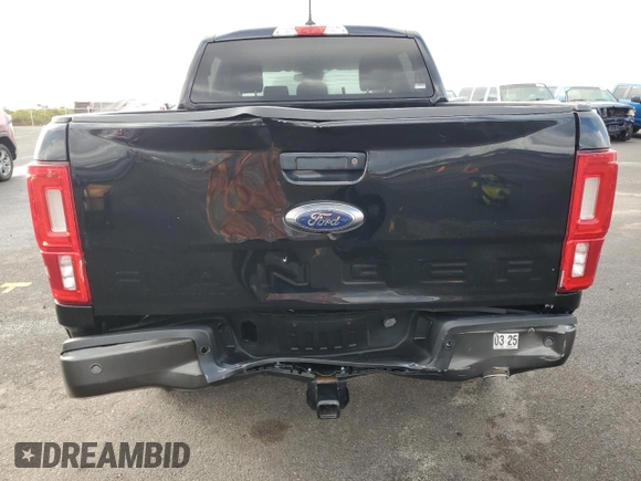 2021 Ford Ranger XL with VIN 1FTER4FH9MLE04113, listed as a Copart auction lot 43387205 with 16,748 mi miles and Salvage Title. Bid and sale history available at carsss.com. Image 6.