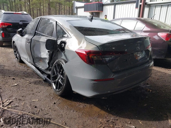 2025 Honda Civic Sport with VIN 2HGFE2F53SH569192, listed as a IAAI auction lot 41836855 with 1,117 mi miles and . Bid and sale history available at DreamBid. Image 3.