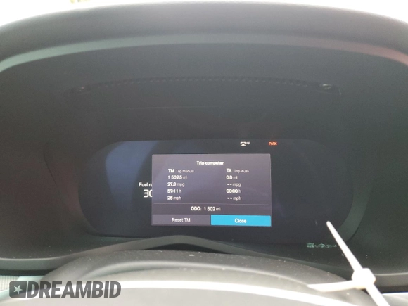 2024 Volvo S60 Plus Black Edition with VIN 7JRL12TH0RG303924, listed as a Copart auction lot 42131905 with 1,502 mi miles and Salvage title. Bid and sale history available at DreamBid. Image 9.