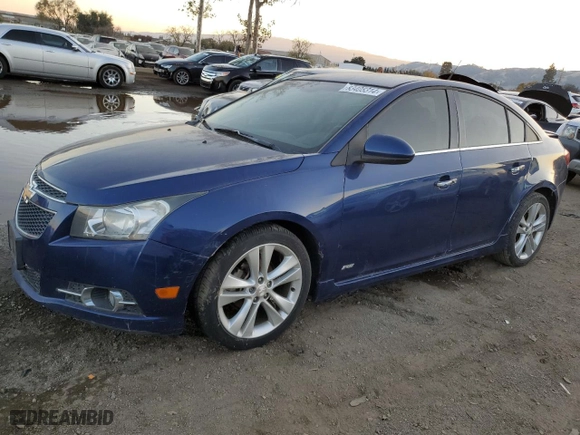 2012 Chevrolet Cruze LTZ with VIN 1G1PH5SC7C7193201, listed as a Copart auction lot 83405314 with 137,083 mi miles and Clean Title. Bid and sale history available at carsss.com. Image 1.