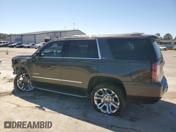 2019 GMC Yukon SLT with VIN 1GKS1BKC1KR117730, listed as a Copart auction lot 49438235 with 147,347 mi miles and Salvage Title. Bid and sale history available at carsss.com. Image 2.