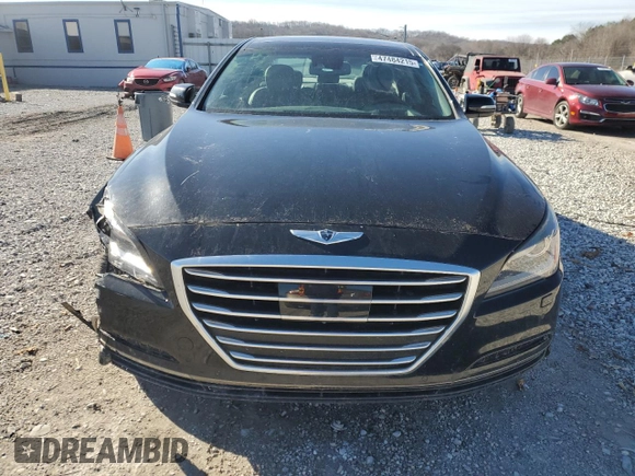2015 Hyundai Genesis 3.8L with VIN KMHGN4JE9FU015398, listed as a Copart auction lot 47484215 with 124,873 mi miles and Clean Title. Bid and sale history available at carsss.com. Image 5.