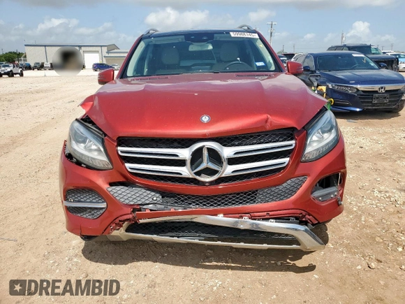 2016 Mercedes-Benz GLE 350 with VIN 4JGDA5HB3GA809266, listed as a Copart auction lot 59988145 with 145,063 mi miles and Salvage title. Bid and sale history available at DreamBid. Image 5.