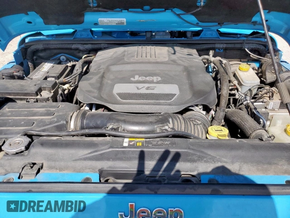 2017 Jeep Wrangler Unlimited Sahara with VIN 1C4BJWEGXHL726148, listed as a Copart auction lot 60144605 with 106,702 mi miles and Salvage title. Bid and sale history available at DreamBid. Image 12.