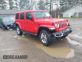 2020 Jeep Wrangler Unlimited Sahara with VIN 1C4HJXEN3LW232316, listed as a IAAI auction lot 42009794 with 35,535 mi miles. Bid and sale history available at carsss.com. Image 1.