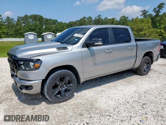 2022 Ram 1500 Lone Star z VIN 1C6RREFT0NN276630, wystawiony jako Copart lot #58753925 z przebiegiem 66 293 mil mil oraz Czysty tytuł • Clean title. Historia ofert i sprzedaży dostępna na DreamBid. Obrazek 1.