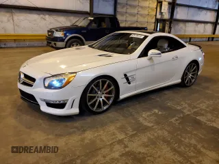 2013 Mercedes-Benz SL 63 AMG with VIN WDDJK7EA8DF008963, listed as a Copart auction lot 62419415 with 36,683 mi miles and Salvage title. Bid and sale history available at DreamBid. Image 1.