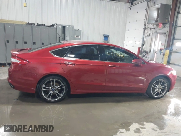 2015 Ford Fusion Titanium with VIN 3FA6P0K91FR113892, listed as a IAAI auction lot 41379676 with 195,091 mi miles. Bid and sale history available at carsss.com. Image 13.