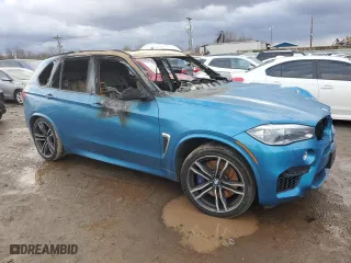 2018 BMW X5 M with VIN 5YMKT6C54J0X21036, listed as a Copart auction lot 40779694 with 0 mi miles. Bid and sale history available at carsss.com. Image 4.