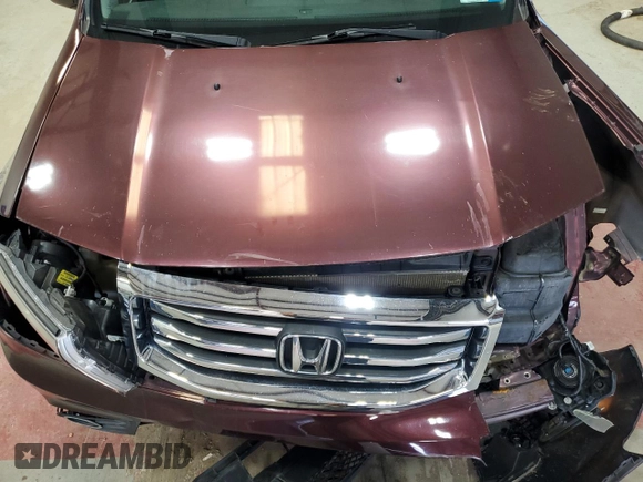 2012 Honda Pilot EX-L with VIN 5FNYF4H75CB051722, listed as a Copart auction lot 51351205 with 91,520 mi miles and Salvage Title. Bid and sale history available at DreamBid. Image 12.