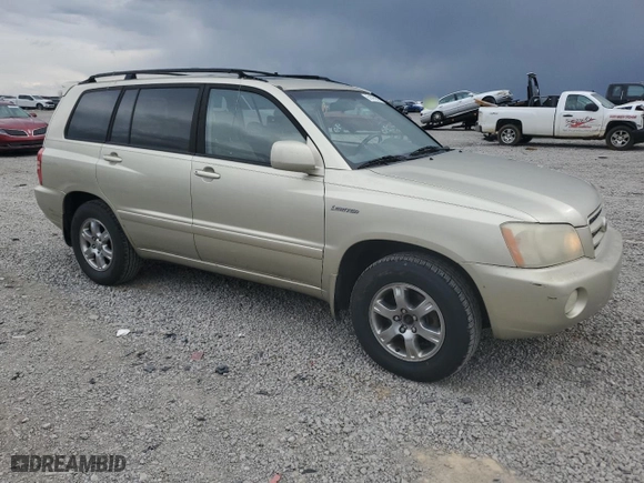 2003 Toyota Highlander with VIN JTEGF21A030097104, listed as a Copart auction lot 51475975 with 322,242 mi miles and Salvage Title. Bid and sale history available at carsss.com. Image 4.