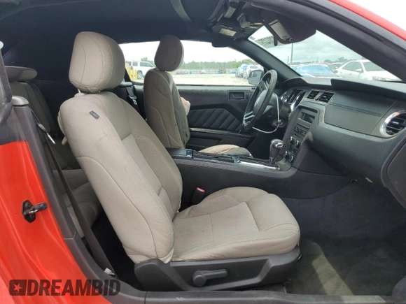 2012 Ford Mustang V6 with VIN 1ZVBP8EMXC5257153, listed as a Copart auction lot 58206405 with 188,460 mi miles and Salvage title. Bid and sale history available at DreamBid. Image 7.