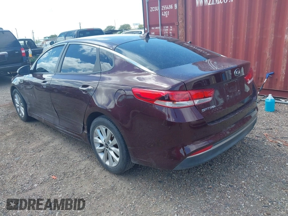 2018 Kia Optima LX with VIN 5XXGT4L32JG255929, listed as a IAAI auction lot 42577063 with 95,314 mi miles and . Bid and sale history available at DreamBid. Image 3.