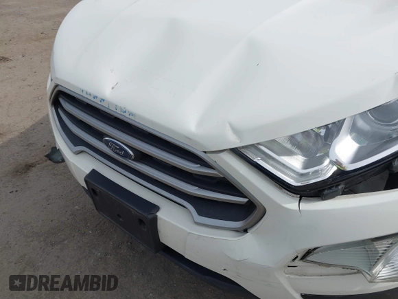2020 Ford EcoSport SE with VIN MAJ3S2GE8LC316601, listed as a IAAI auction lot 41823655 with 32,574 mi miles and . Bid and sale history available at DreamBid. Image 12.