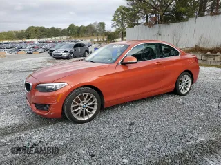 2015 BMW 2 Series 228i with VIN WBA1F5C57FV256605, listed as a Copart auction lot 44192755 with 155,473 mi miles and Clean Title. Bid and sale history available at carsss.com. Image 1.