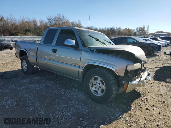 2002 Chevrolet Silverado 1500 LS with VIN 2GCEC19V121194904, listed as a Copart auction lot 84408904 with 266,795 mi miles and Salvage Title. Bid and sale history available at DreamBid. Image 4.