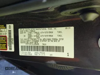 2020 Toyota Tundra Limited with VIN 5TFFY5F1XLX256495, listed as a IAAI auction lot 41373252 with 142,229 mi miles and . Bid and sale history available at DreamBid. Image 9.