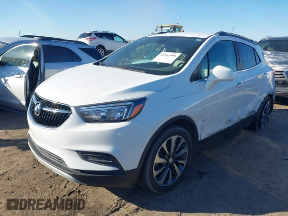 2021 Buick Encore Preferred with VIN KL4CJESM4MB371786, listed as a IAAI auction lot 41262590 with 75,560 mi miles. Bid and sale history available at carsss.com. Image 17.