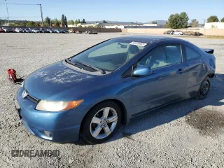 2007 Honda Civic Cpe EX with VIN 2HGFG12867H506535, listed as a Copart auction lot 52620955 with 141,544 mi miles and Salvage Title. Bid and sale history available at carsss.com. Image 1.