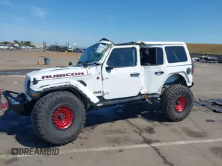2018 Jeep Wrangler Unlimited Rubicon with VIN 1C4HJXFGXJW110629, listed as a IAAI auction lot 42141572 with 65,973 mi miles and . Bid and sale history available at DreamBid. Image 6.