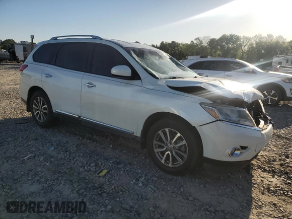 2015 Nissan Pathfinder SV z VIN 5N1AR2MN1FC714380, wystawiony jako Copart lot #53359445 z przebiegiem 146 049 mil mil oraz Nie do naprawy • Non repairable. Historia ofert i sprzedaży dostępna na DreamBid. Obrazek 4.