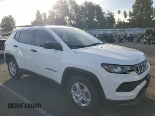 2022 Jeep Compass Sport with VIN 3C4NJCAB3NT164244, listed as a Copart auction lot 79576414 with 41,372 mi miles and Salvage Title. Bid and sale history available at carsss.com. Image 4.