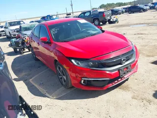 2019 Honda Civic Sedan LX with VIN 2HGFC2F6XKH537127, listed as a IAAI auction lot 41685303 with 54,749 mi miles. Bid and sale history available at carsss.com. Image 1.
