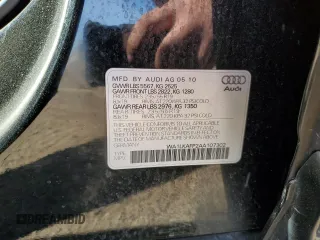 2010 Audi Q5 Premium Plus с VIN WA1LKAFP2AA107302, выставлен на аукционе Copart как лот 56192015 с пробегом 164 065 миль миль и Списание • Salvage title. История ставок и продаж доступна на DreamBid. Изображение 12.