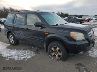 2008 Honda Pilot EX with VIN 5FNYF184X8B019702, listed as a Copart auction lot 41995745 with 256,335 mi miles and Clean Title. Bid and sale history available at carsss.com. Image 4.