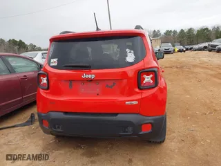 2017 Jeep Renegade Altitude with VIN ZACCJABB1HPF97308, listed as a IAAI auction lot 41768981 with 70,700 mi miles. Bid and sale history available at carsss.com. Image 17.