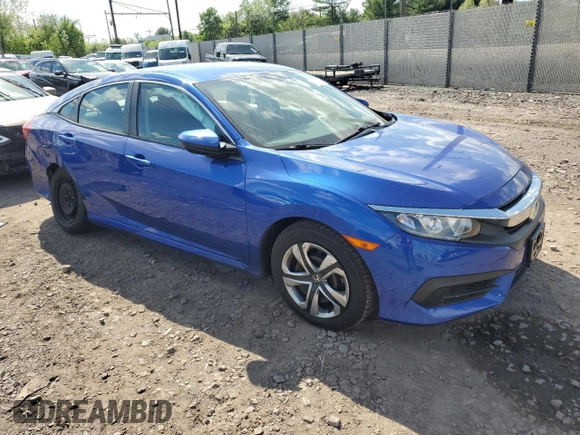 2018 Honda Civic LX with VIN 2HGFC2F57JH607611, listed as a Copart auction lot 56110745 with 39,572 mi miles and Salvage Title. Bid and sale history available at DreamBid. Image 4.