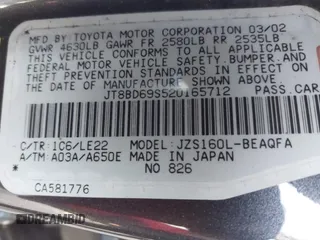 2002 Lexus GS 300 with VIN JT8BD69S520165712, listed as a IAAI auction lot 41870484 with 288,842 mi miles and . Bid and sale history available at carsss.com. Image 9.