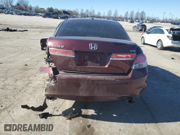 2011 Honda Accord EX-L with VIN 1HGCP3F80BA012686, listed as a Copart auction lot 46676035 with 111,022 mi miles and Salvage title. Bid and sale history available at DreamBid. Image 6.