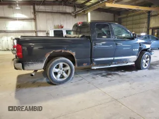 2008 Dodge 1500 SLT with VIN 1D7HU182X8S612456, listed as a Copart auction lot 52213935 with 130,762 mi miles and Salvage Title. Bid and sale history available at carsss.com. Image 3.