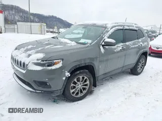 2019 Jeep Cherokee Latitude Plus with VIN 1C4PJMLB9KD399289, listed as a IAAI auction lot 41314743 with 84,726 mi miles. Bid and sale history available at carsss.com. Image 2.