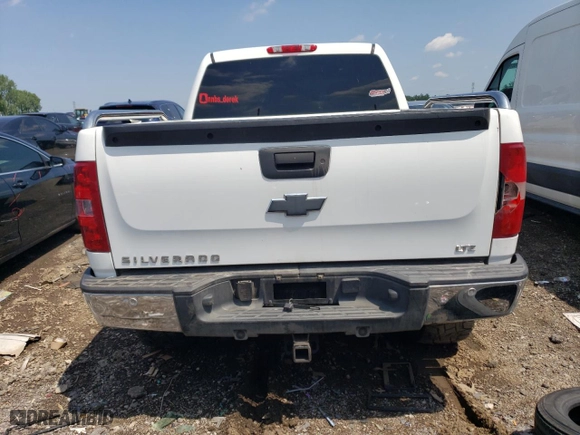 2007 Chevrolet Silverado 1500 LT w/1LT with VIN 3GCEK13M17G535588, listed as a Copart auction lot 62537524 with 0 mi miles and Salvage Title. Bid and sale history available at carsss.com. Image 6.
