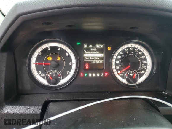 2017 Ram 1500 Express with VIN 1C6RR7FT8HS708933, listed as a Copart auction lot 43755095 with 109,702 mi miles and Salvage Title. Bid and sale history available at carsss.com. Image 9.