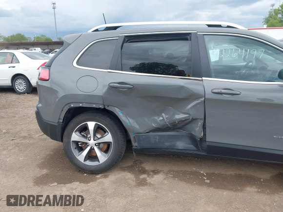 2021 Jeep Cherokee Limited with VIN 1C4PJMDX6MD197524, listed as a IAAI auction lot 42264197 with 47,077 mi miles and . Bid and sale history available at DreamBid. Image 6.