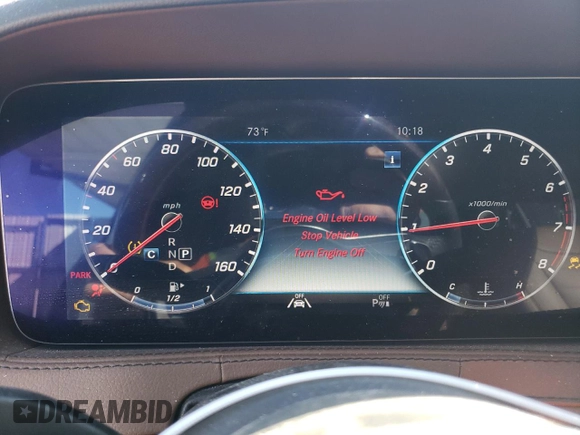 2020 Mercedes-Benz S S 560 with VIN WDDUG8GB3LA501004, listed as a Copart auction lot 73473184 with 35,068 mi miles and Salvage Title. Bid and sale history available at carsss.com. Image 12.