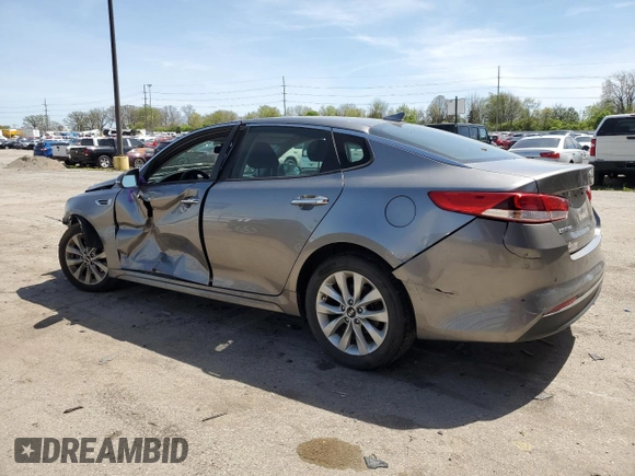 2018 Kia Optima LX with VIN 5XXGT4L31JG256909, listed as a Copart auction lot 54837355 with 87,900 mi miles and Clean title. Bid and sale history available at DreamBid. Image 2.