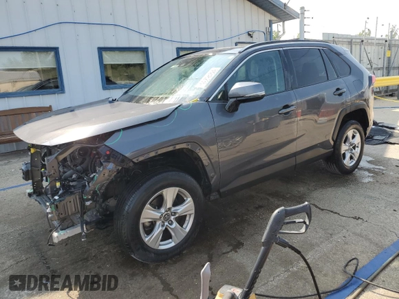 2020 Toyota RAV4 XLE with VIN 2T3P1RFV2LW131823, listed as a Copart auction lot 60246235 with 27,365 mi miles and Salvage title. Bid and sale history available at DreamBid. Image 1.