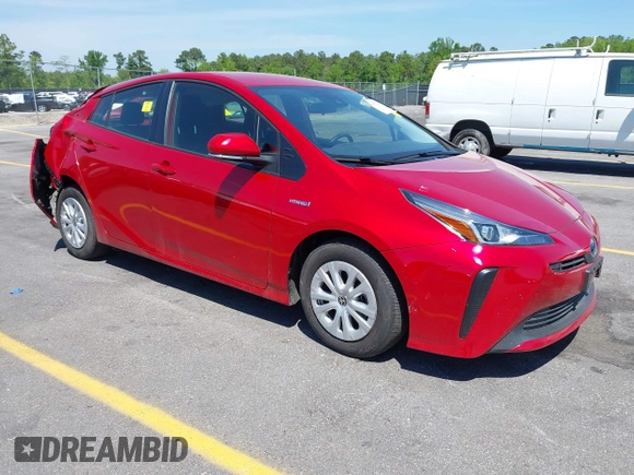 2022 Toyota Prius L Eco with VIN JTDKAMFU6N3158307, listed as a IAAI auction lot 42042768 with 17,882 mi miles and . Bid and sale history available at DreamBid. Image 1.