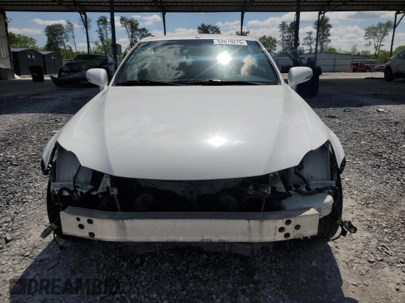 2014 Lexus IS 250 C with VIN JTHFF2C25E2530315, listed as a Copart auction lot 52079275 with 122,386 mi miles and Salvage title. Bid and sale history available at DreamBid. Image 5.