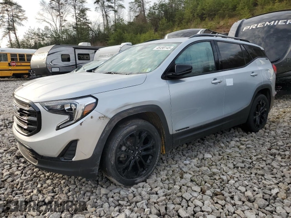 2020 GMC Terrain SLE with VIN 3GKALTEV0LL313935, listed as a Copart auction lot 46490145 with 81,158 mi miles and Salvage Title. Bid and sale history available at carsss.com. Image 1.