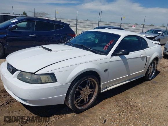 2002 Ford Mustang GT Deluxe with VIN 1FAFP42X22F128673, listed as a IAAI auction lot 41897080 with 137,379 mi miles. Bid and sale history available at carsss.com. Image 2.