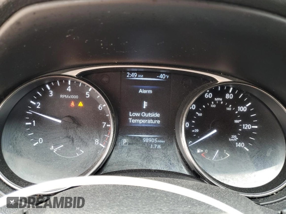 2016 Nissan Rogue SV with VIN KNMAT2MV3GP616273, listed as a Copart auction lot 49285625 with 98,905 mi miles and Salvage Title. Bid and sale history available at DreamBid. Image 9.