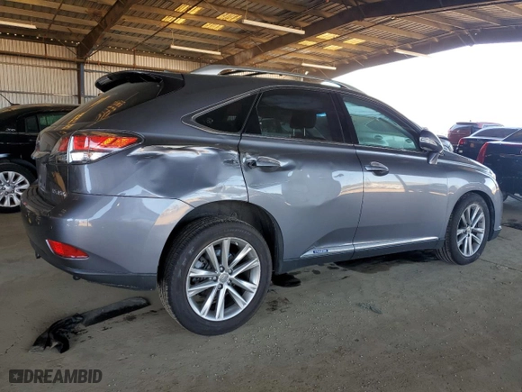2013 Lexus RX 450h with VIN JTJBC1BA9D2062869, listed as a Copart auction lot 46698335 with NaN miles and Salvage Title. Bid and sale history available at carsss.com. Image 3.