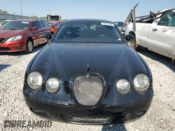 2005 Jaguar S-Type with VIN SAJWA03V251N28012, listed as a Copart auction lot 74417644 with 128,947 mi miles and Salvage Title. Bid and sale history available at DreamBid. Image 5.
