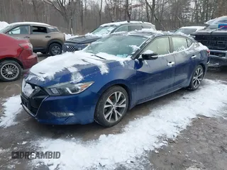 2017 Nissan Maxima SV with VIN 1N4AA6AP8HC365932, listed as a IAAI auction lot 41536444 with 106,607 mi miles. Bid and sale history available at carsss.com. Image 16.